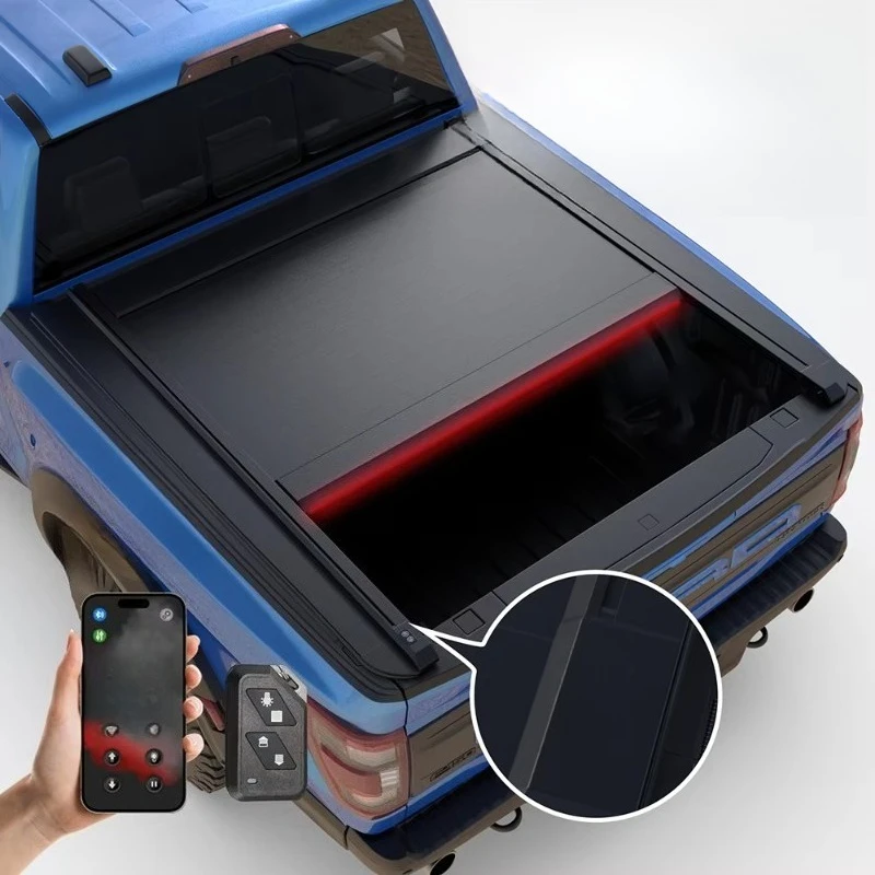 Remote Retractable Roller Shutter Lid Electric Hard Trunk Bed Cover Truck Tonneau Covers