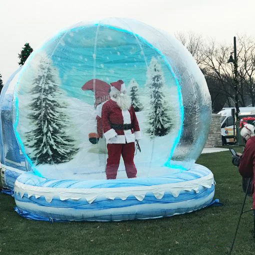 

Transparent Inflatable Snow Globe Tent Inflatable Christmas Snow Globe Bounce House