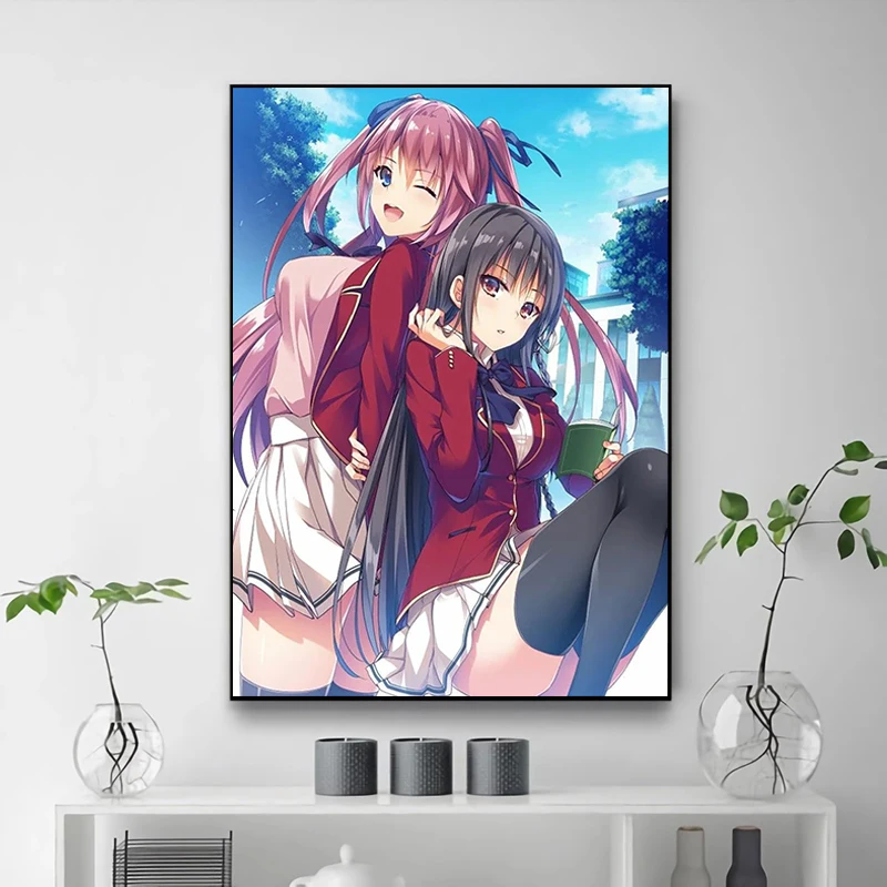 Picture on the Wall Decor Youkoso Jitsuryoku Shijou Shugi No Kyoushitsu E Canvas Home Decorations Movies and Tv Posters Poster