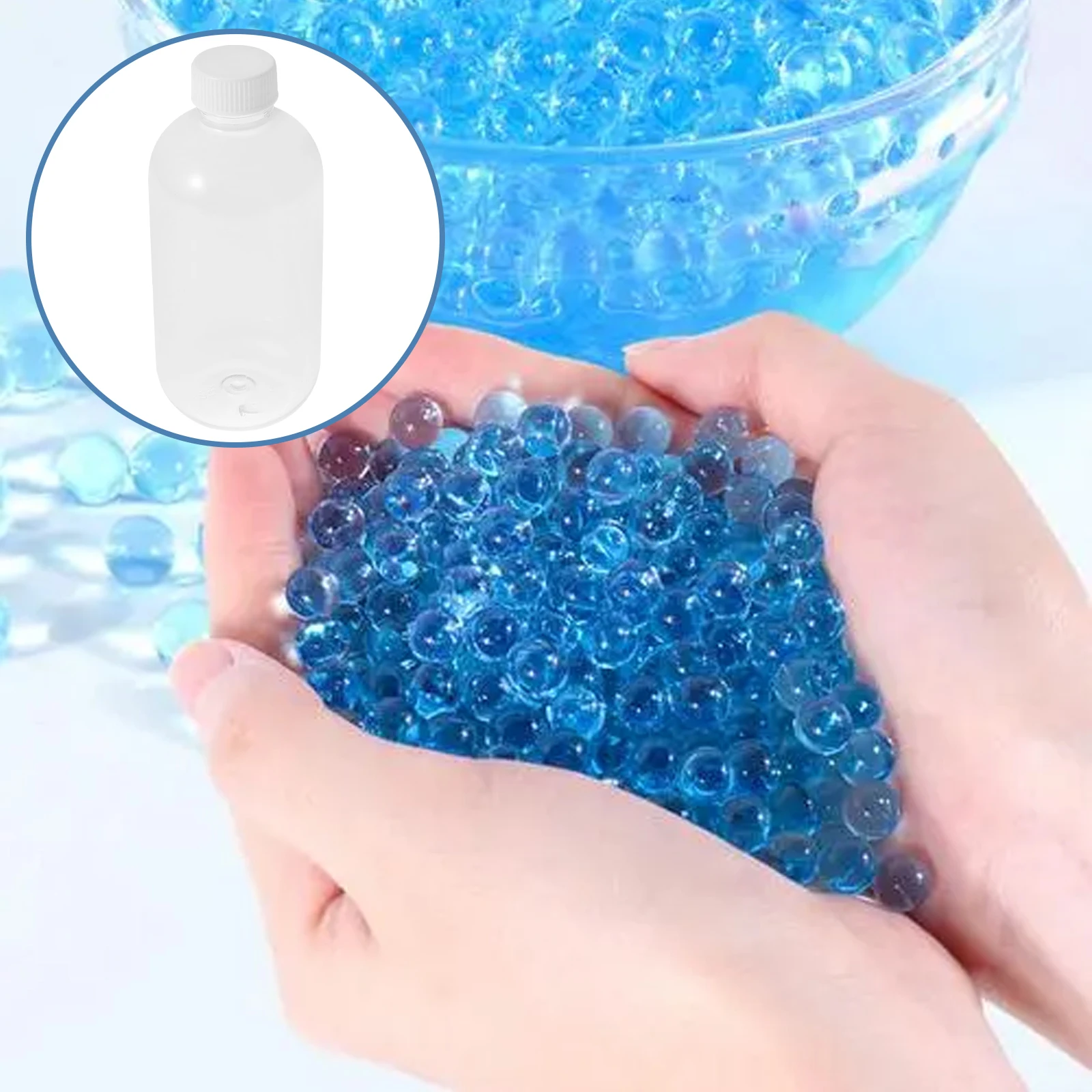 

6pcs Bead Holder Portable Small Refillable Plastic Container Leak-Proof Transparent Storage Bottle For Game Beads Replacement