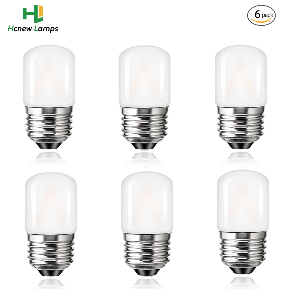 

6pcs Dimmable Light Bulbs Vintage Frosted T28 E27 220V 1W 2700K Tubular LED Lamps For Wall Lamp Pendant Chandeliers Light Bulbs