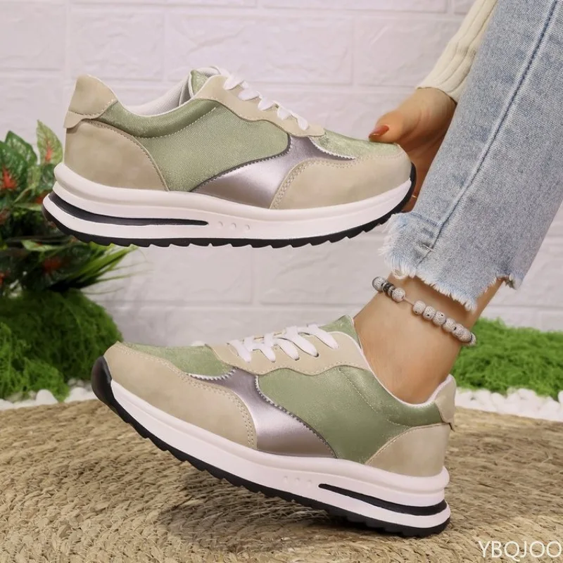 

Casual comfortable thick soled sports shoes women spring autumn new fashionable versatile height increasing women's shoes