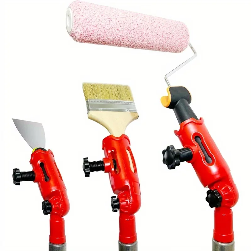 Multi-Angle Paint Brush Extender 180° Rotating High Ceiling,Walls,Moldings,Corners,Edger Paint Tool Extension Pole Attachments