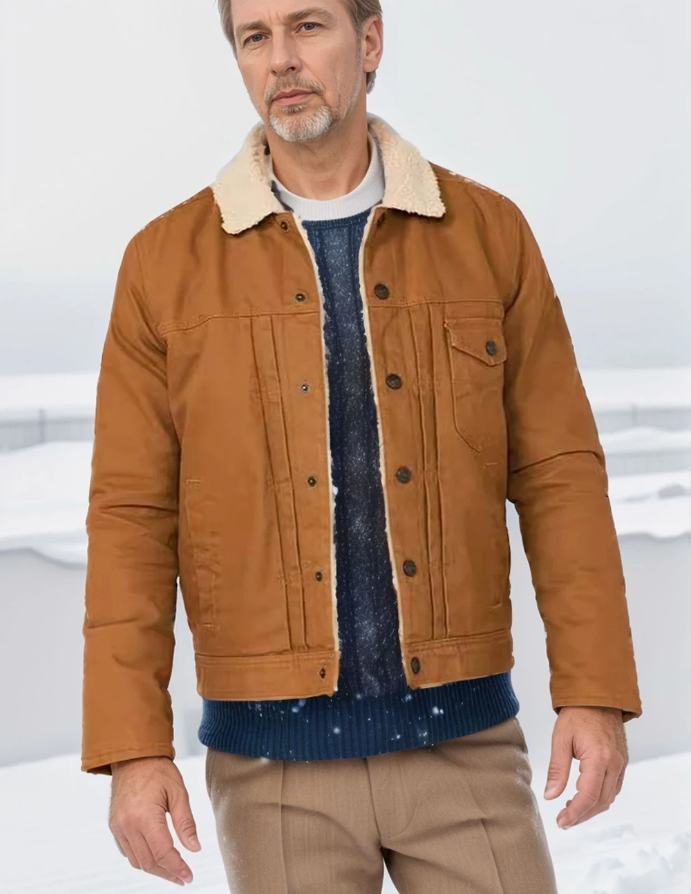 

Hot-selling fleece men's jackets workwear styles multi-color options daily casual men's jackets and tops