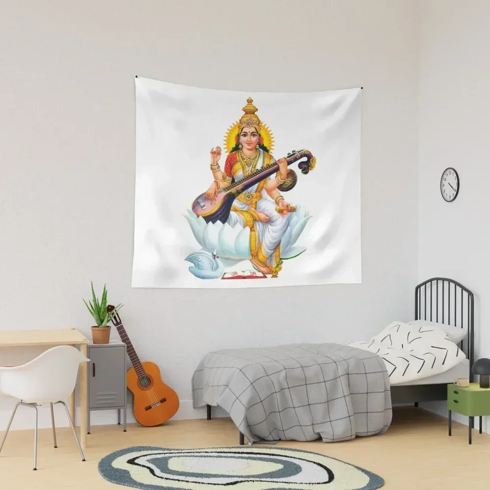 SARASWATI DEVI Tapestry Room Decorating Aesthetic Bed Room Decoration Tapestry