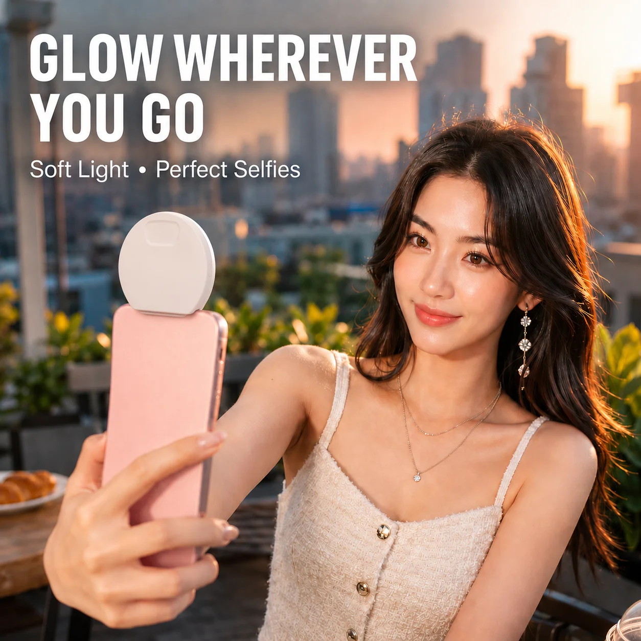 Przenośna mini lampa pierścien – Beauty Makeup Camera recenzja i cena