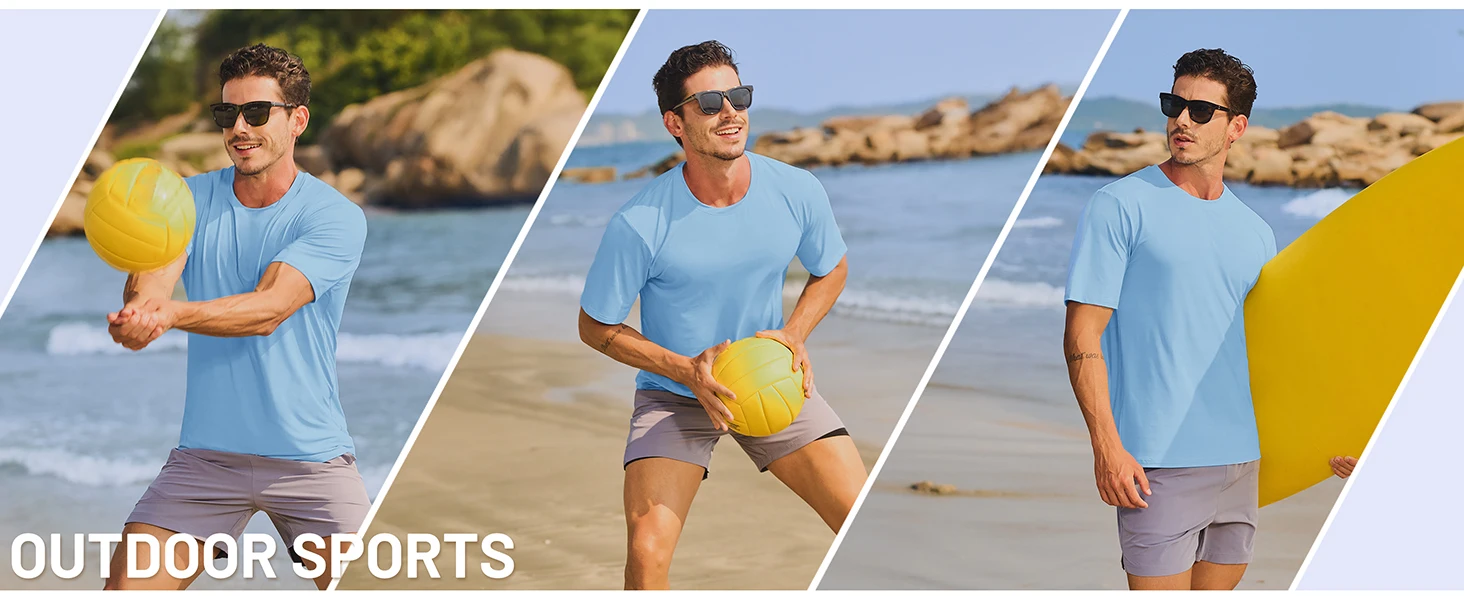 TACVASEN Herren Sport-T-Shirt, schnelltrocknend, atmungsaktives Mesh, Kurzarm-Shirt, feuchtigkeitsableitend, leicht, für Laufen, Workout, Fitnessstudio – Detail 8