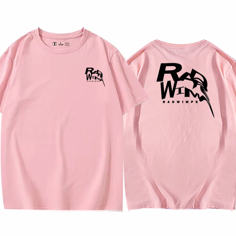 Radwimps الفرقة تي شيرت الصيف RADWIMPS الطرفية الإبداعية الرجال والنساء القطن الخالص الجولة الرقبة قصيرة الأكمام القمصان