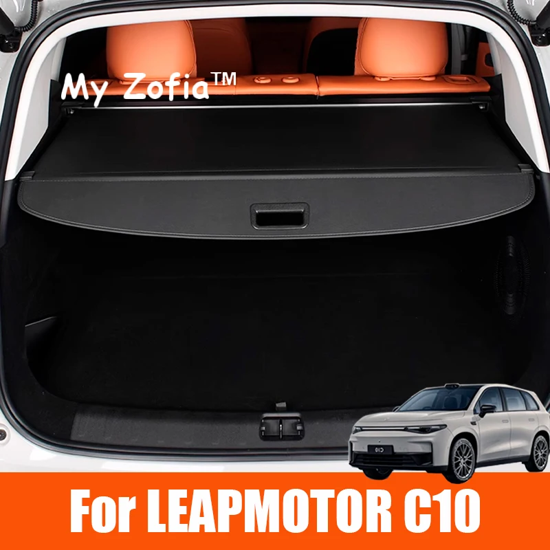 

Rear Trunk Cargo Cover For Leapmotor C10 2024 2025 Car Shield Shade Curtain Partition Board Privacy Security Accessories