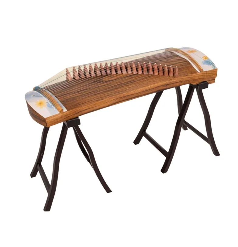 

Guzheng 100cm 21 strings zither Golden Flower Pattern Chinese string instruments