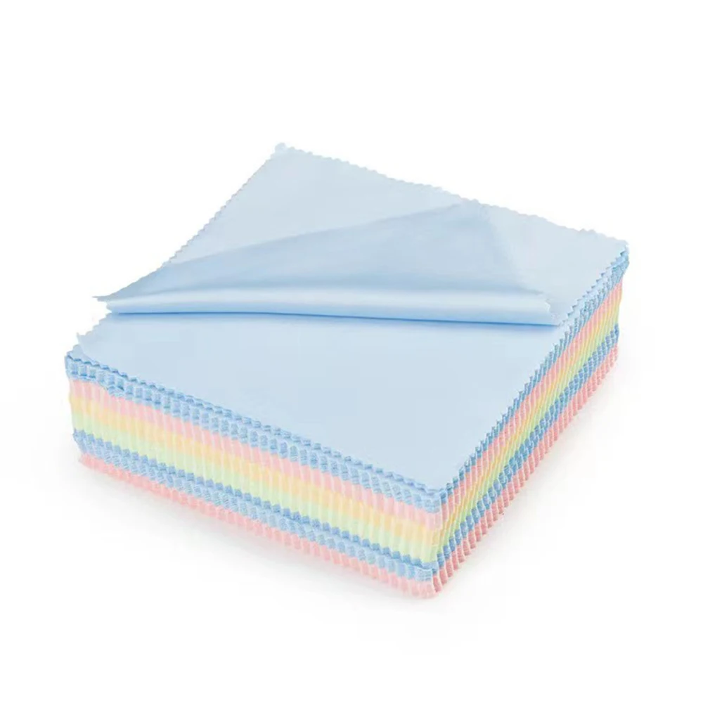 10/20/30PCS 5,12*5,12 zoll Brillen Reinigung Tuch Nadel Drei Grau Gebürstet Brillen Tücher objektiv Tücher Faser Goggle Tücher