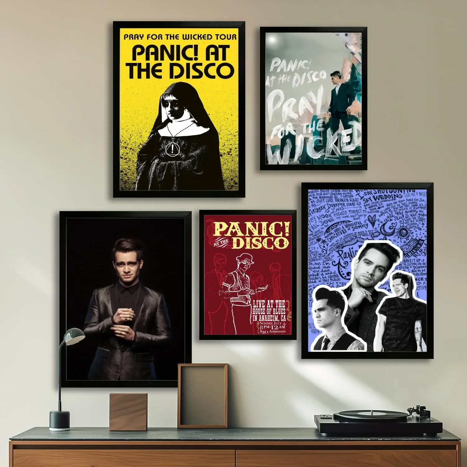 panic_ at the disco Canvas Art Poster and Wall Art Picture Print, Modern Family Bedroom Decor Posters,Decorative painting