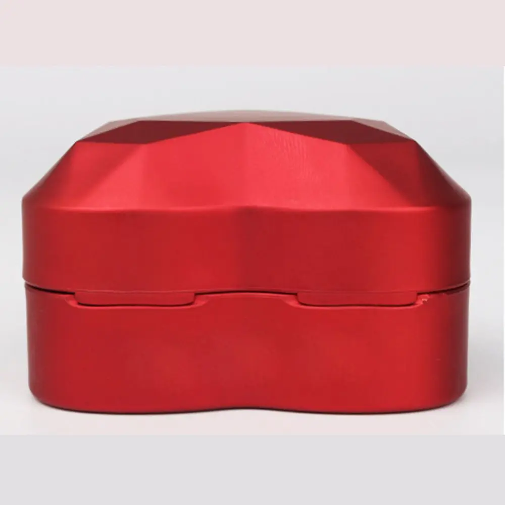 

Wedding With LED Light Heart Shaped Portable Ring Box Jewelry Display Box Jewelry Holder Organizer Case