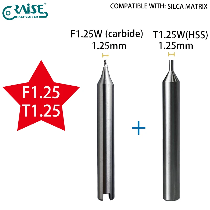 

Фреза RAISE, совместимая с станком для нарезки ключей SILCA F1.25 T1.25 SILCA MATRIAX