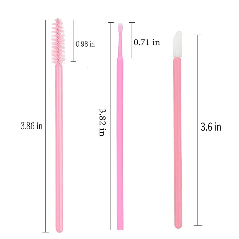 200 قطعة مجموعة فرش المتاح عصي الماسكارا الشفاه فرش Microbrush قضيب مسحة ل رمش تمديد الحاجب أدوات ماكياج #2