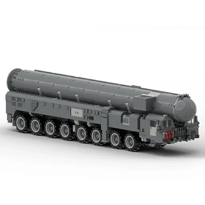 Model wojskowy Moc klocki budowlane 1:35 RT-2PM2 Topol-M ICBM wyrzutnia technologia bloki prezenty zabawki świąteczne zestawy DIY montaż