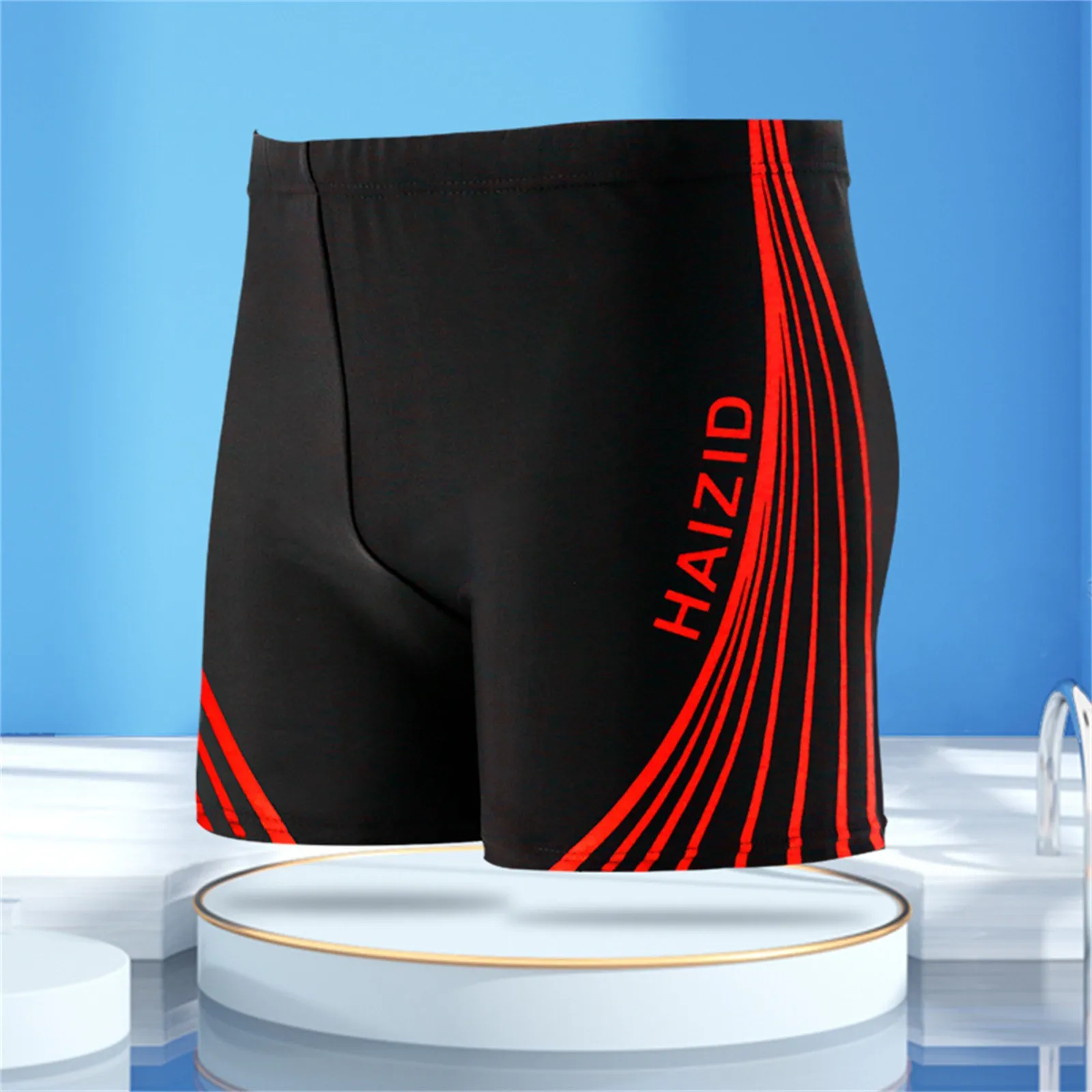 2024 Man Swimming Trunks Fast Dry High Elastic Fashion Swim Pants High Elasticity Men\'s Swim Trunks