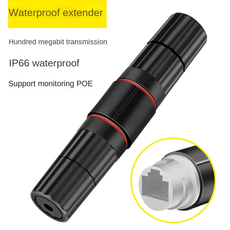 1 buah RJ45 konektor Dok jaringan Ethernet lurus melalui tahan air Header luar ruangan jaringan Broadband Extender