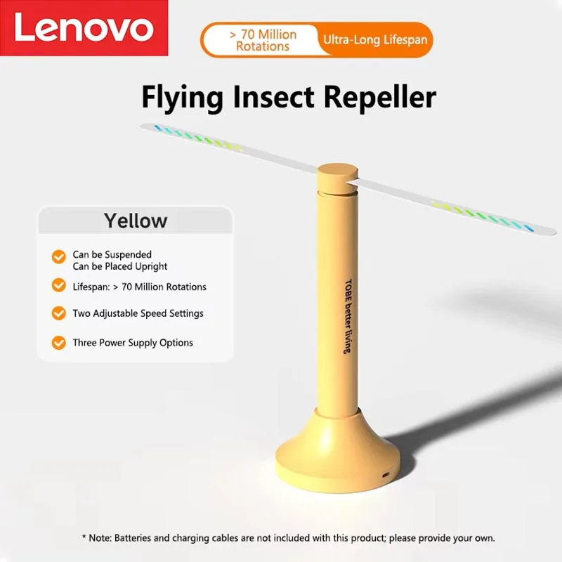 Lenovo Multifunctional Automatic Fly Catcher Dining Tables Household Fly Catcher Mosquito Repellent Fan Mosquito-Killing Light