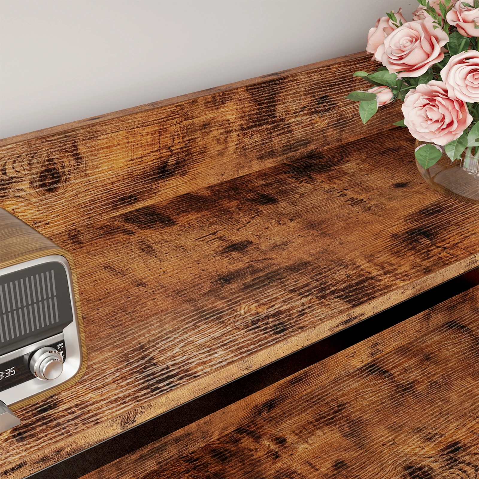 أرفف الكتب الصناعية من IRONCK مكونة من 6 طبقات مع رف تخزين رف Etagere مع إطار معدني لغرفة المعيشة