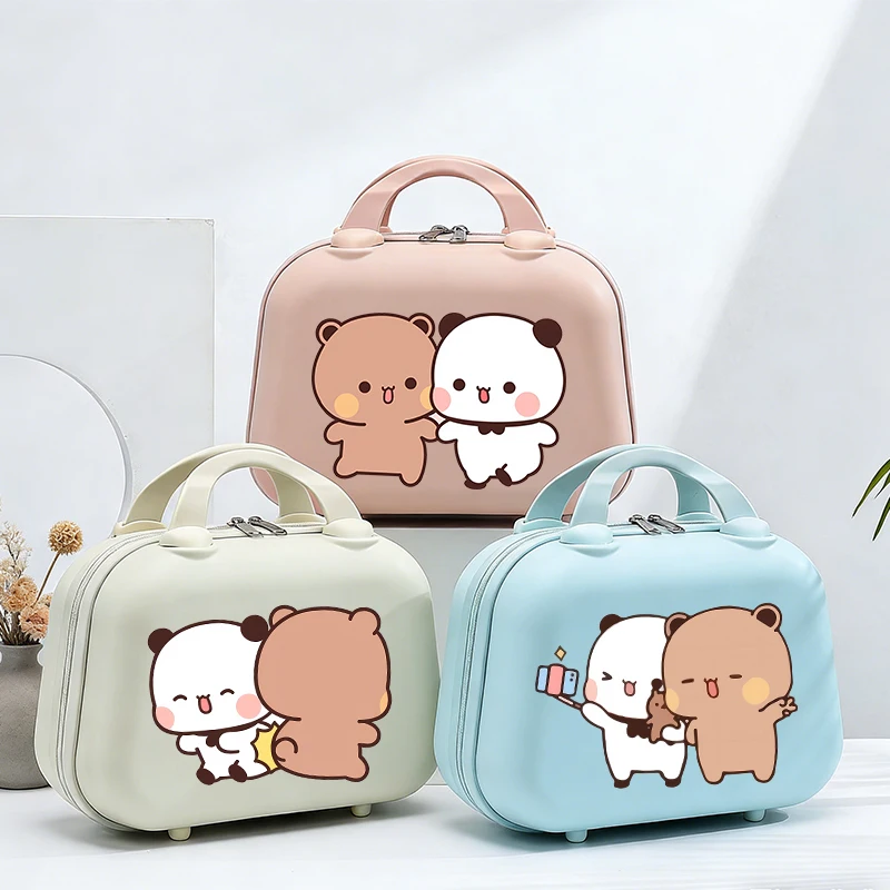 

Bubu Dudu Makeup Case Yier Bear Panda Woman Small Suitcase Kawaii Female Portable Travel Storage Box Vanity Case Cosmetic Boxes