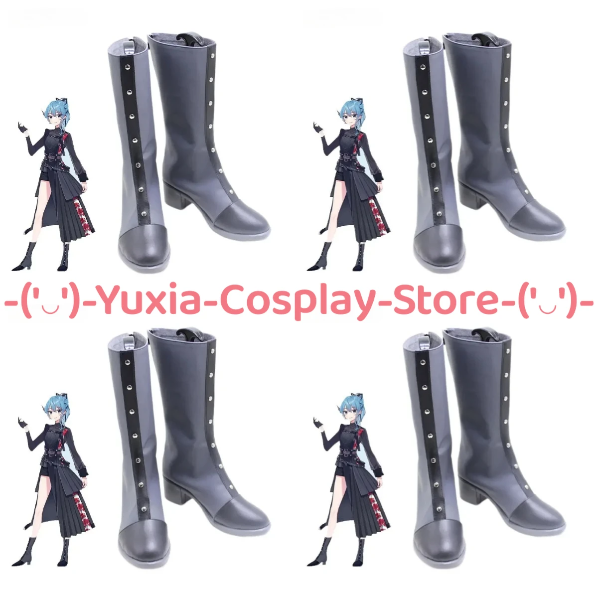 

Юксиакосплей! Hololive Hoshimati Suisei обувь для косплея аниме реквизит для персонажей сапоги из искусственной кожи Хэллоуин карнавальный костюм для вечеринки