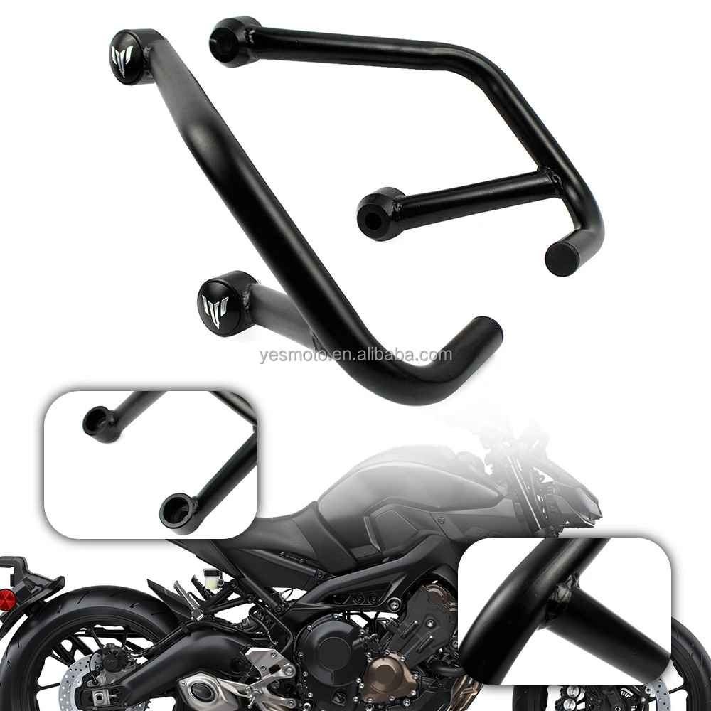 

STLF Black Crash Bar Engine Guard Frame Protector for MT-09 FZ-09 2015 2016 2017 2018 2019 2020