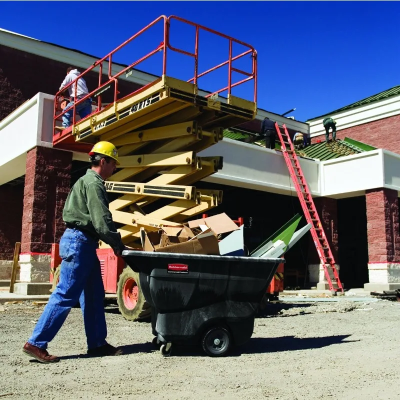 Tools.Tilt Dump Truck/Trash Cart/Garbage Collection, 600 lbs 3/4 Cubic Yard Heavy Load Capacity with Wheels, Trash Recycling