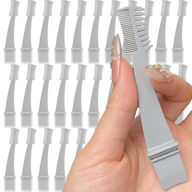 2 في 1 ماسكارا برأسين أداة فصل الرموش فرشاة مشط متعددة الوظائف العين لاش ماسكارا حليقة فرش ماكياج الجمال