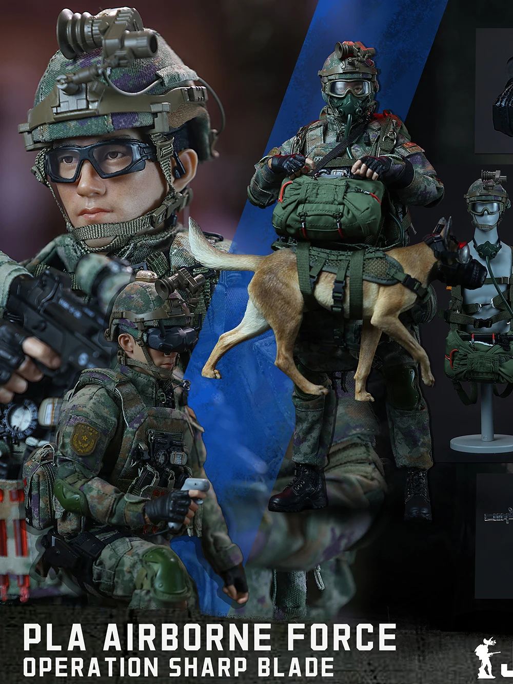 ViiKONDO JM-X001 JEU Mintimes 1/6 مقياس العمل العسكري نموذج لجسم لعبة الصين PLA القوات المحمولة جوا 12 ''جندي الجيش قبل البيع #6