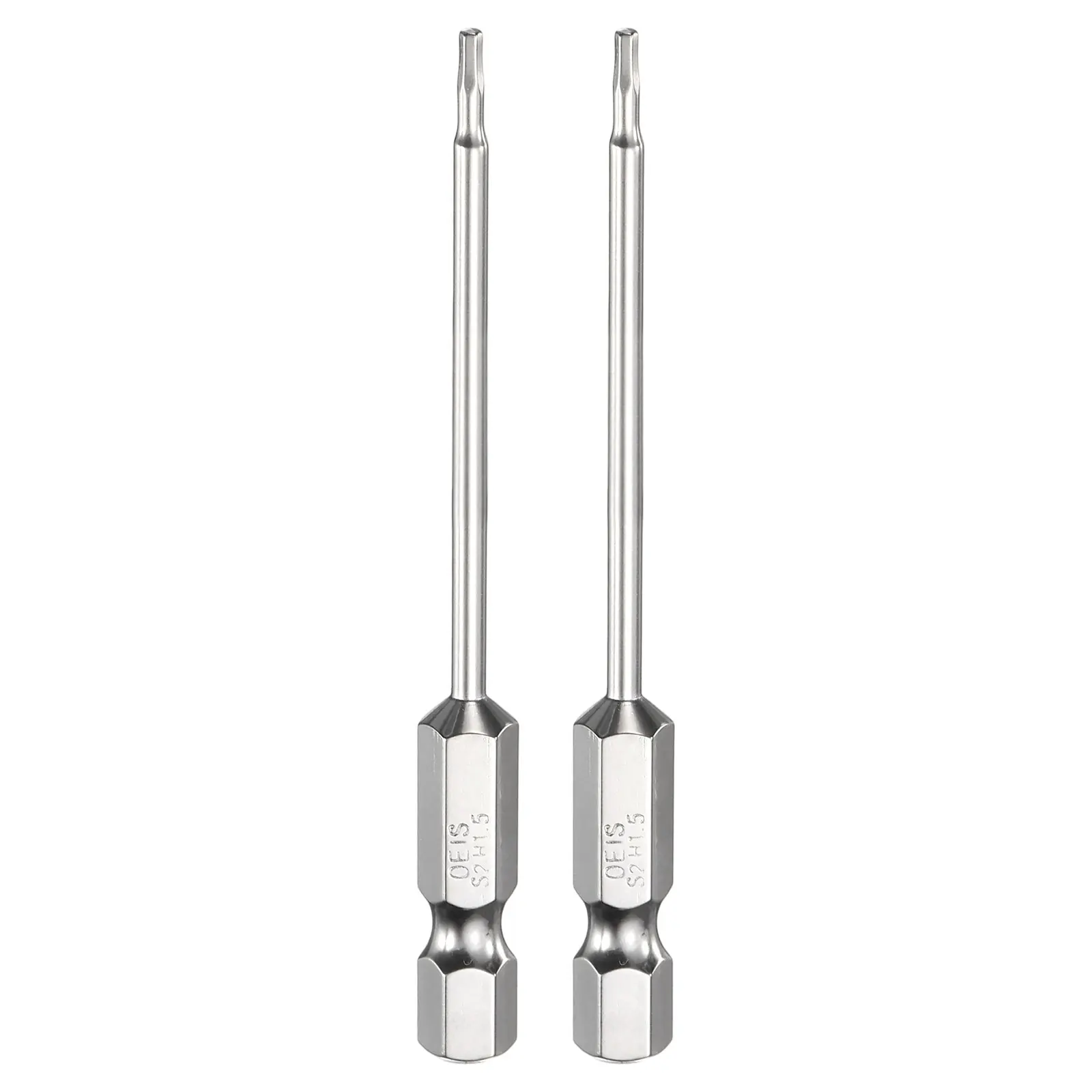 Uxcell H1.5-H12 Hex Head Screwdriver Bit Metric Flat Tip 1/4