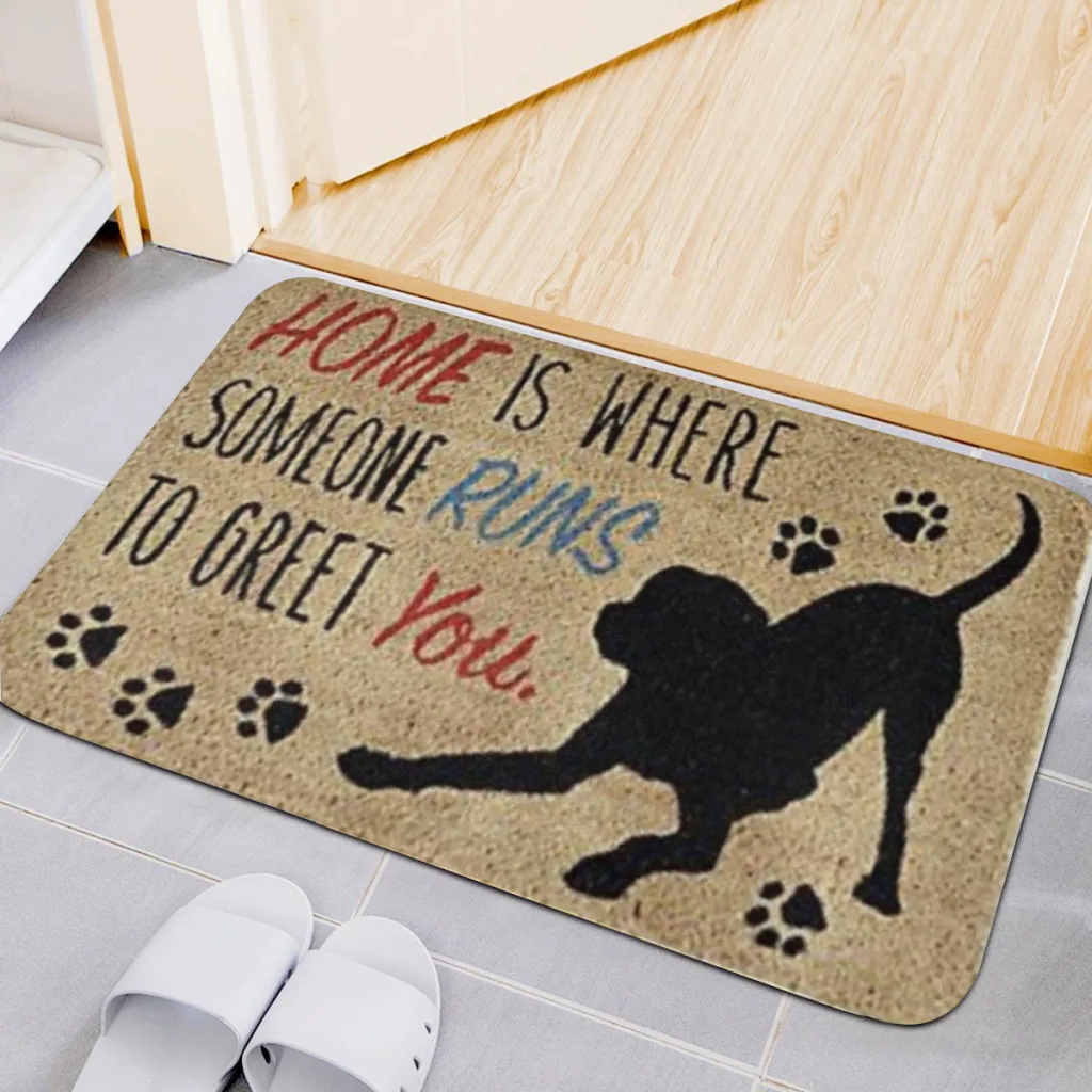 Dog Home Living Room Rug Carpet Flannel Slip Mat Decor Aesthetic Dressing