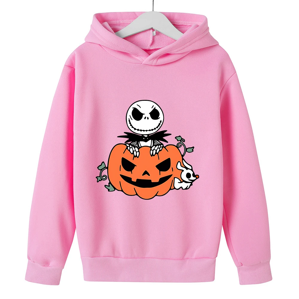 

Children Hoodies Halloween Pumpkin Cute Ghost Girl Boy Kids Pullover Clothing Cartoons Casual Clothes Kid Tops Sweatshirts