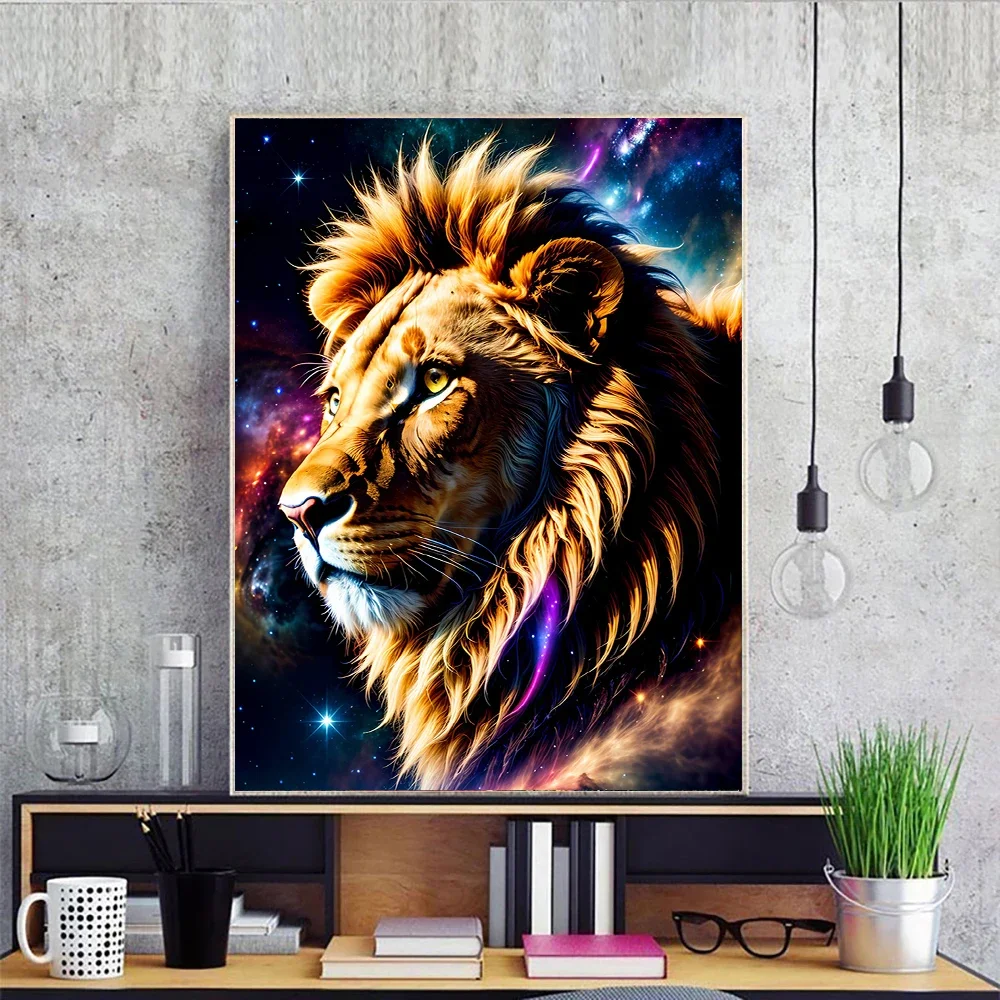 YOUQU Animal Diamond Mosaic Tiger DIY Diamond Painting Lion Large Size Diamond ricamo 5D Cool Handmade Home Decoration