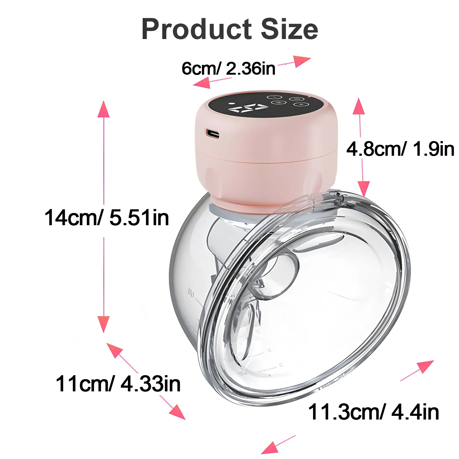 Household Wearable Breast Pump for Mothers Baby Milk Milking Machine Comfortable Portable Electric Breastfeeding Pump