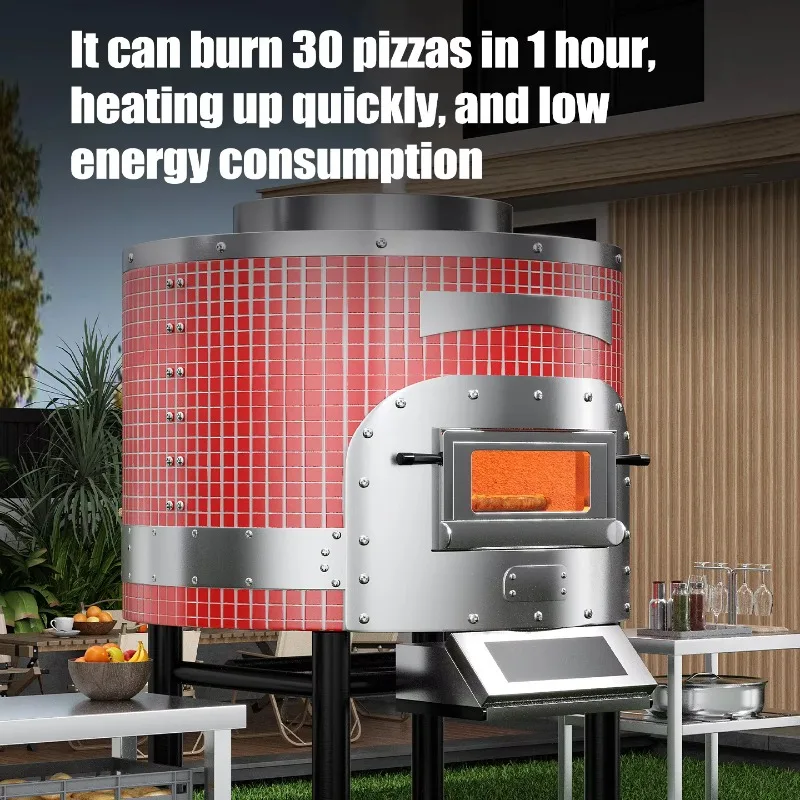 2026 New FL Wholesale Professional Commercial Electric Kiln for Italian Pizzeria Gas-Powered BBQ Grill for Bakery Use Customized
