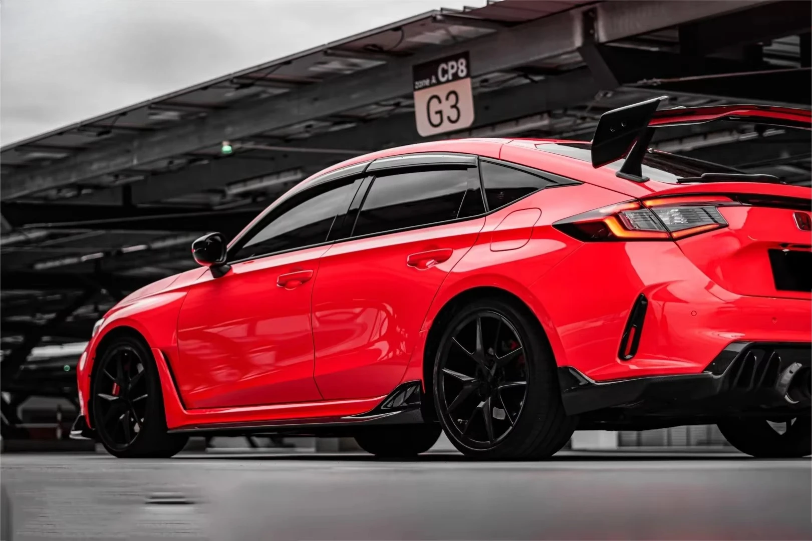 For FL5 Type R Hot Sales High Quality Fitment Dry Carbon Fiber AD Style Side Skirts Body Kit Car Accessories