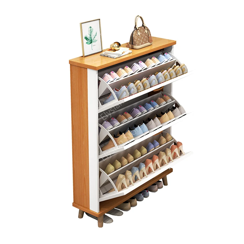 Bench Organizer Shoe Rack Wood Shelf Closet Nordic  Storage  Entrance Armario Para Sapatos Hallway Furniture XF30XP