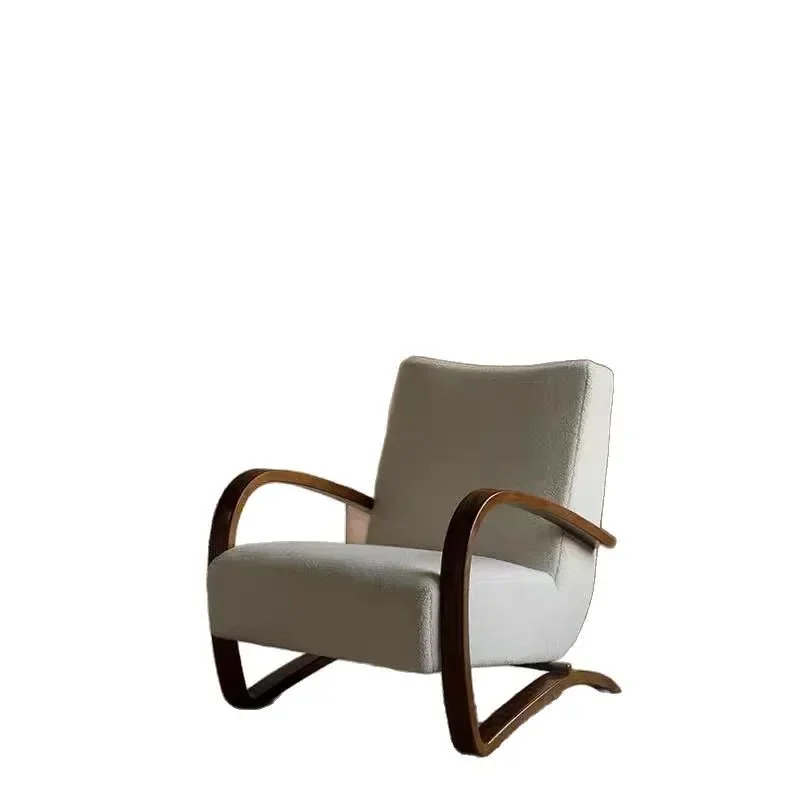 

Nordic Minimalist Small Apartment Light Luxury Living Room Sofa Chair Wabi-Sabi Leisure Single Reception Chair Wabi-Sabi S