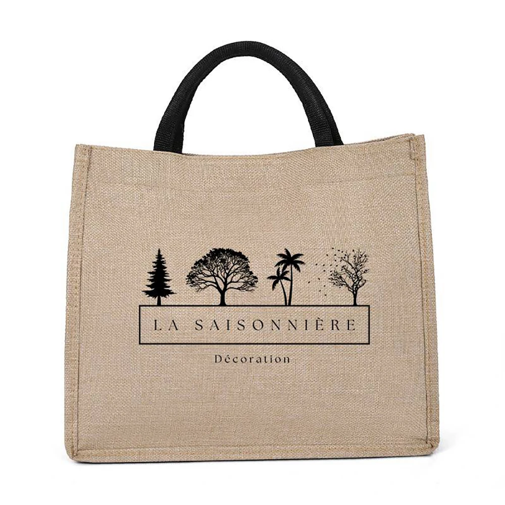 

Многоразовая сумка-шоппер из джута с индивидуальным логотипом/изображением, персонализированный подарок для подружки невесты, для девичника, пляжной вечеринки, свадебной церемонии, сувенир