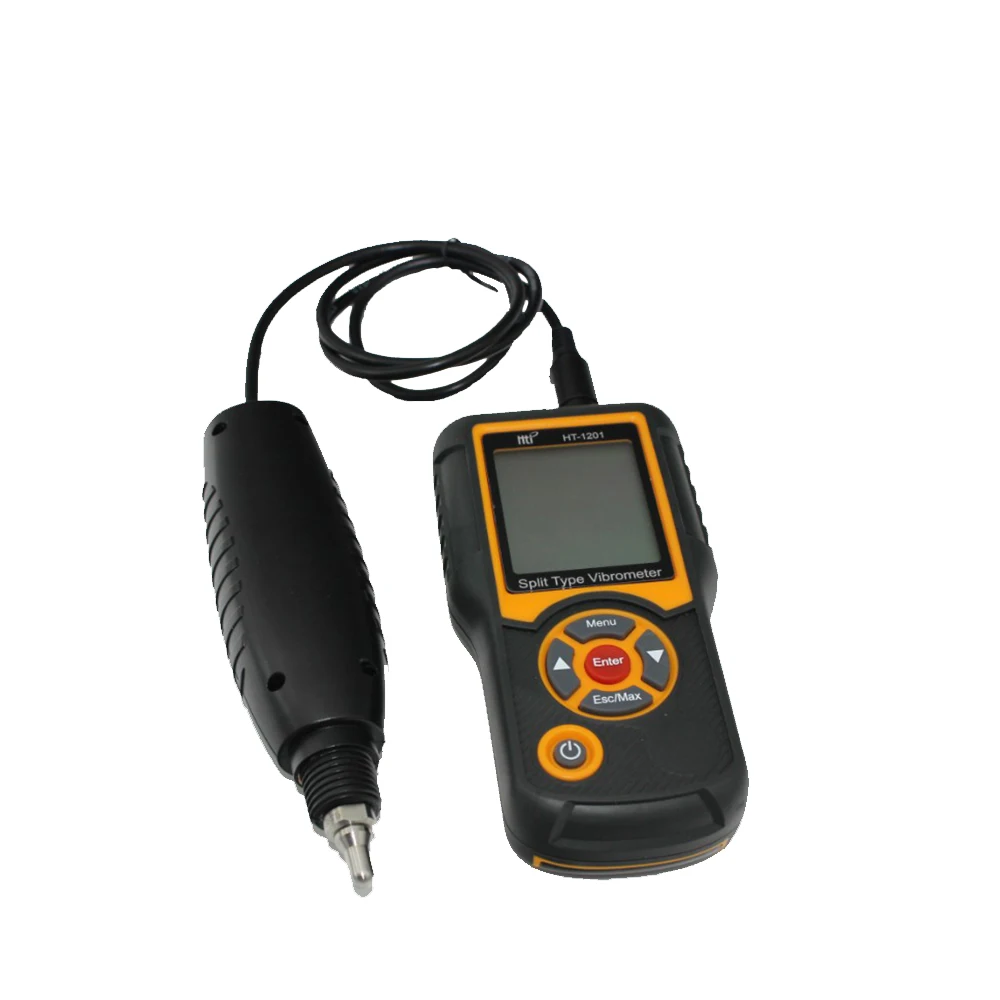 portable vibration meter analyzer meter ht-1201 digital split type vibrometer predictive