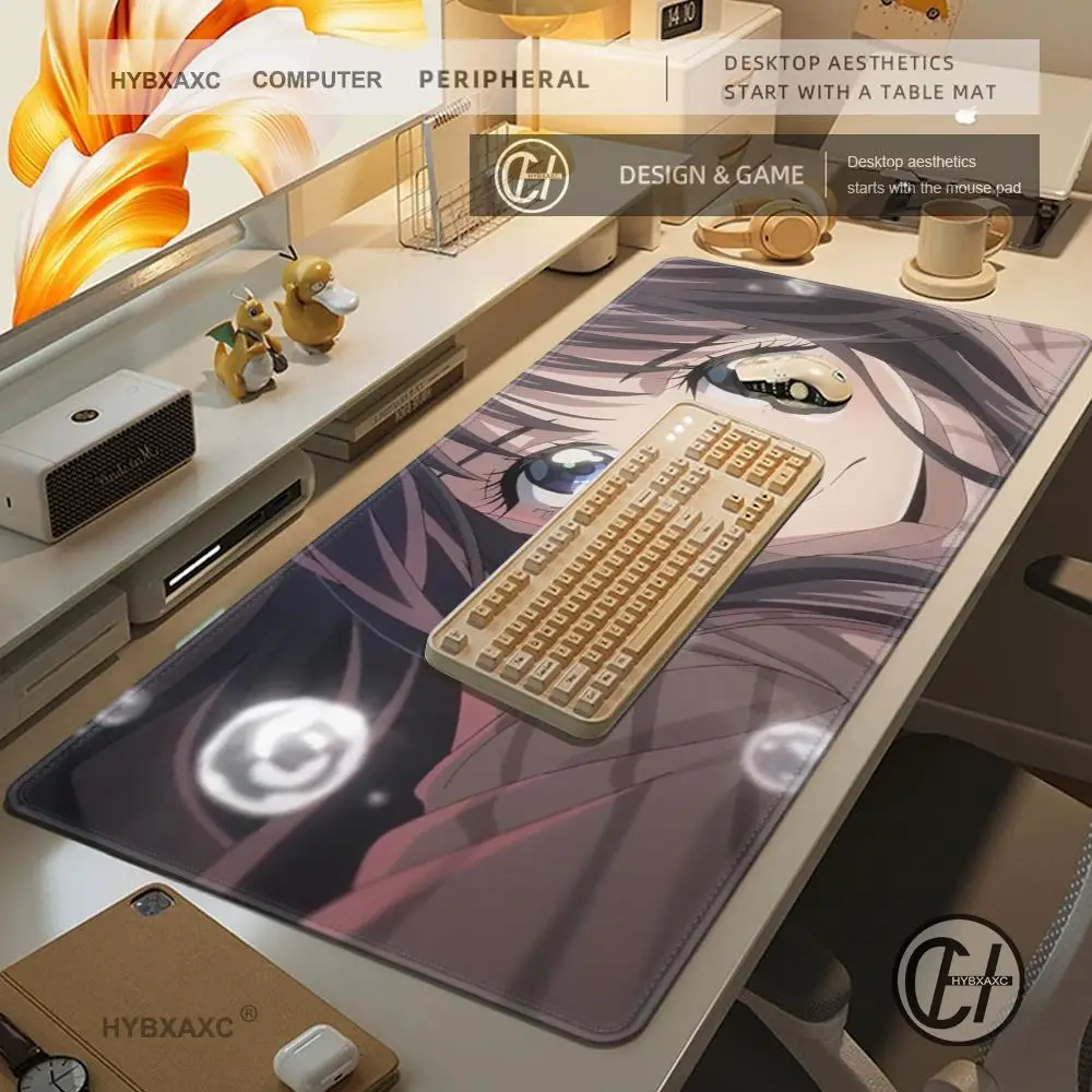Kaoruko Waguri Mouse Pad Anime The F-Fragrant Flower Bloom With Dignity HYBXAXC Lock Edge Desk Mat Laptop Gaming​ Keyboard
