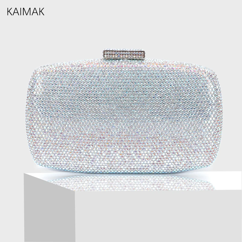 2024 Luxury Bridal Wedding Party Wallet Stone Diamond Evening Bag Christmas Gift Woman Dinner Bag Crystal Rhine Stone Clutch Bag