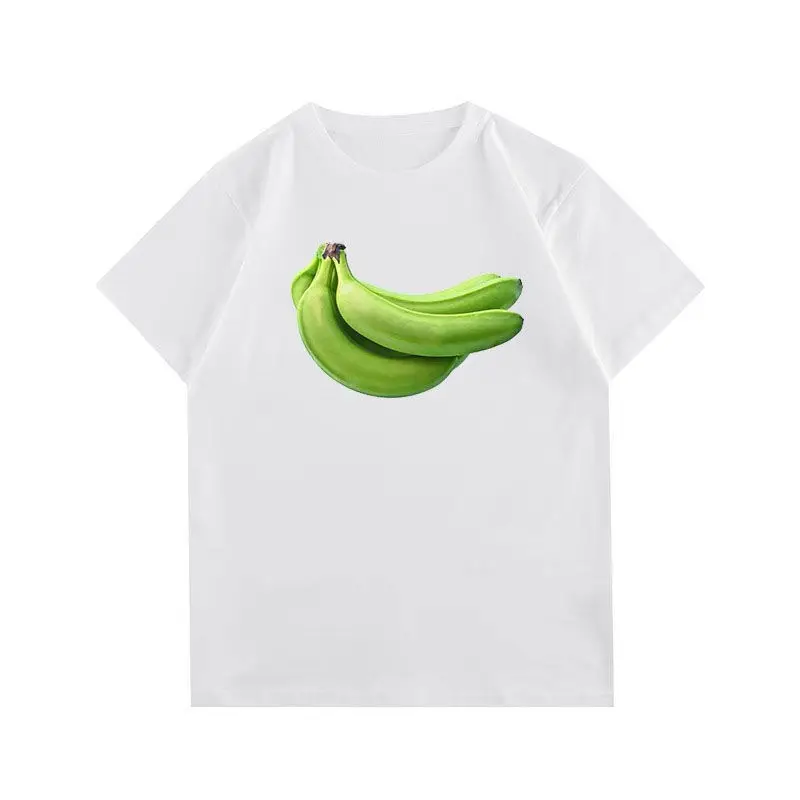 100 Pur Coton À Manches Courtes Américain Rétro Hip-hop Dessin Animé Imprimé T-shirt Pour Hommes Ins Marque Tendance