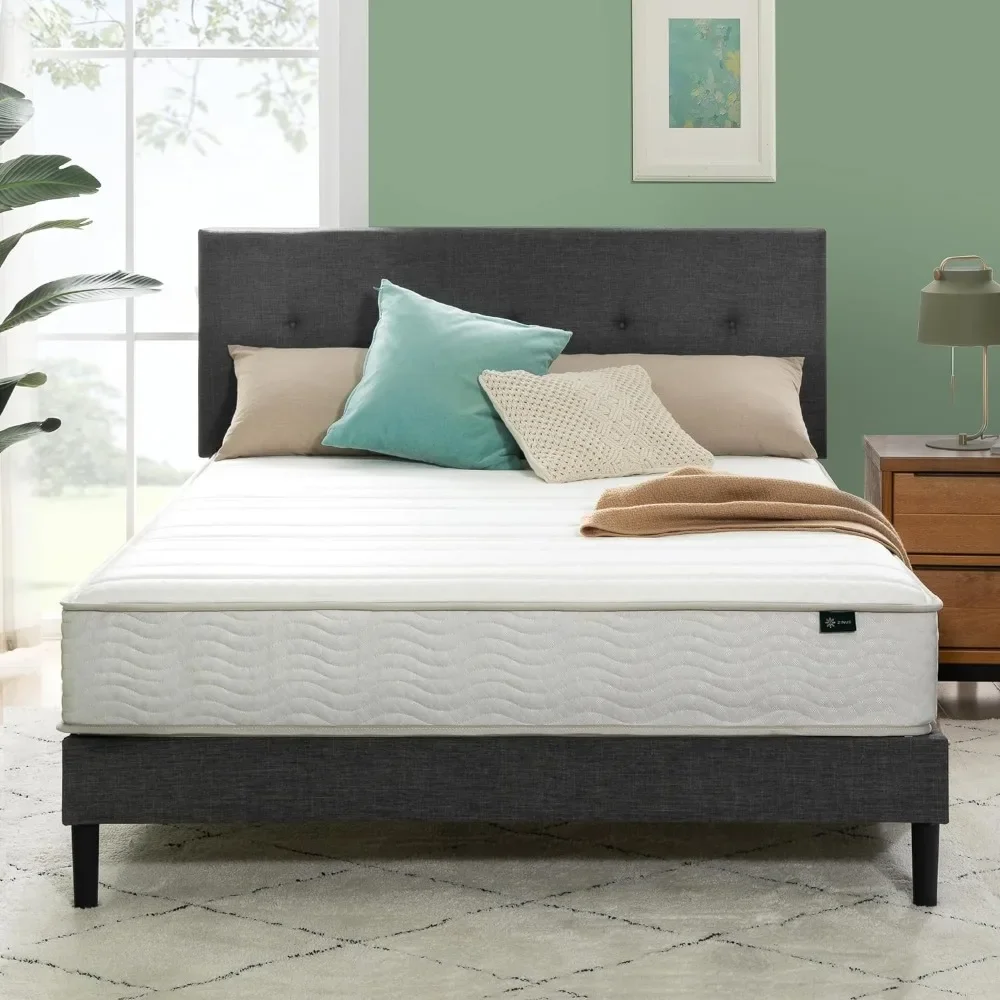 

8 Inch Foam And Spring Hybrid Mattress,Fiberglass Free,Medium Firmness,Durable Support,Certified Safe Foams & Fabric, Mattress