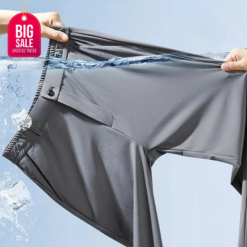 2026 Heiß begehrte Sommer Herren Freizeithose Business Stretch Slim Fit Elastischer Bund Jogger Koreanische Klassische Dünne Hose für Männer