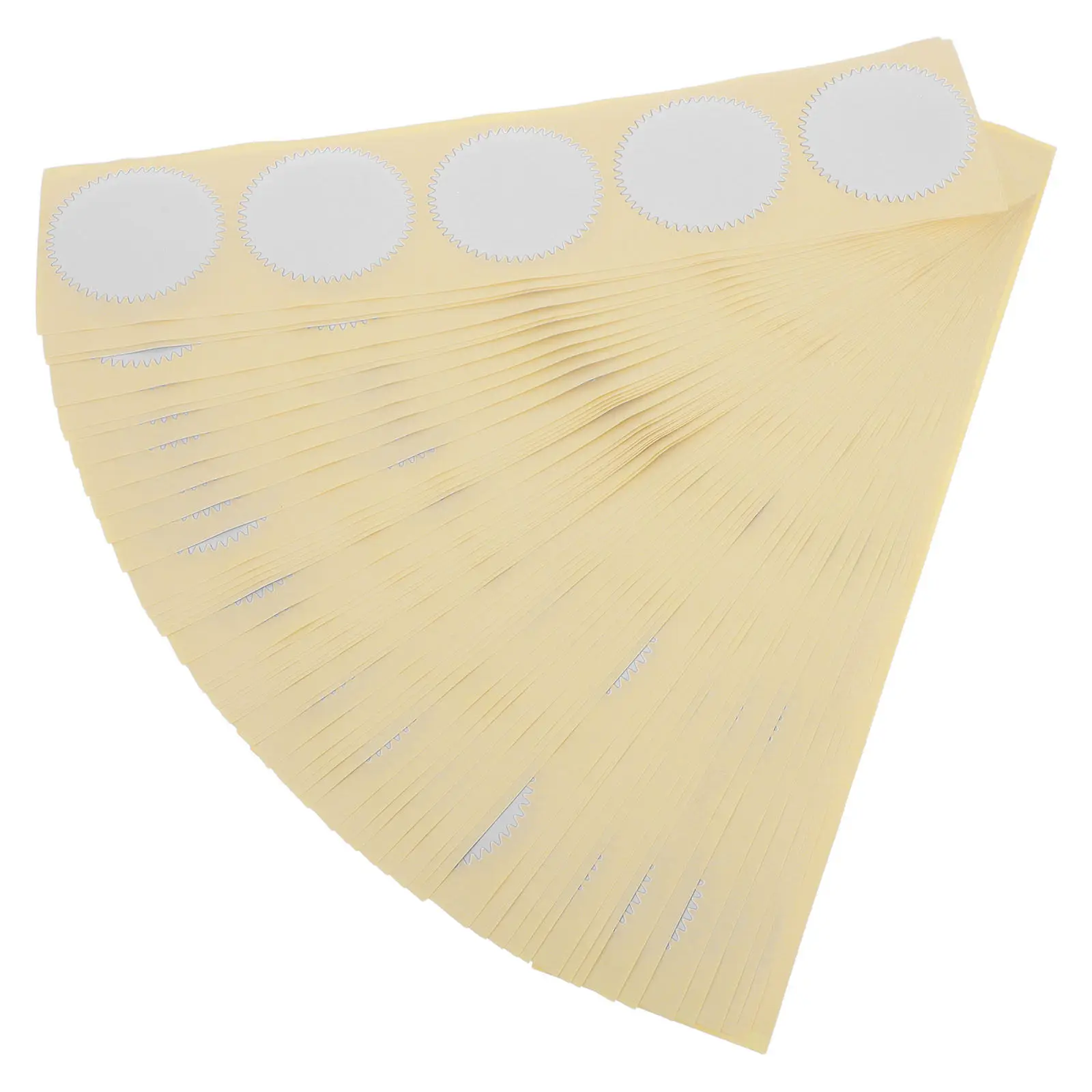 Round Gear Label Heavy Duty Waterproof Self-Adhesive Industrial Marking Sticker for Machinery Component Identification