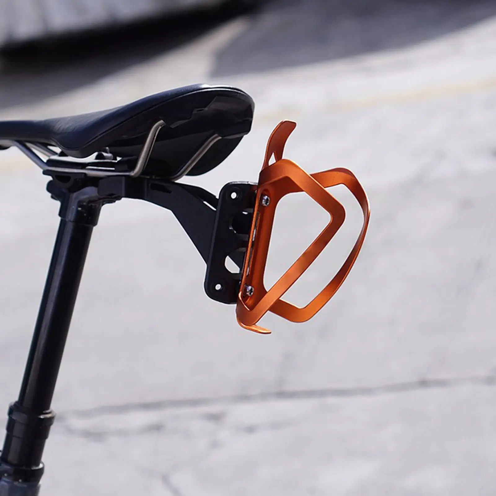 

Cycle Bottle Saddle Cage Converter Quick Release Heavy-Duty Mountain Bike Bottle Cage Saddle Rail Mount For Cycling Commuting