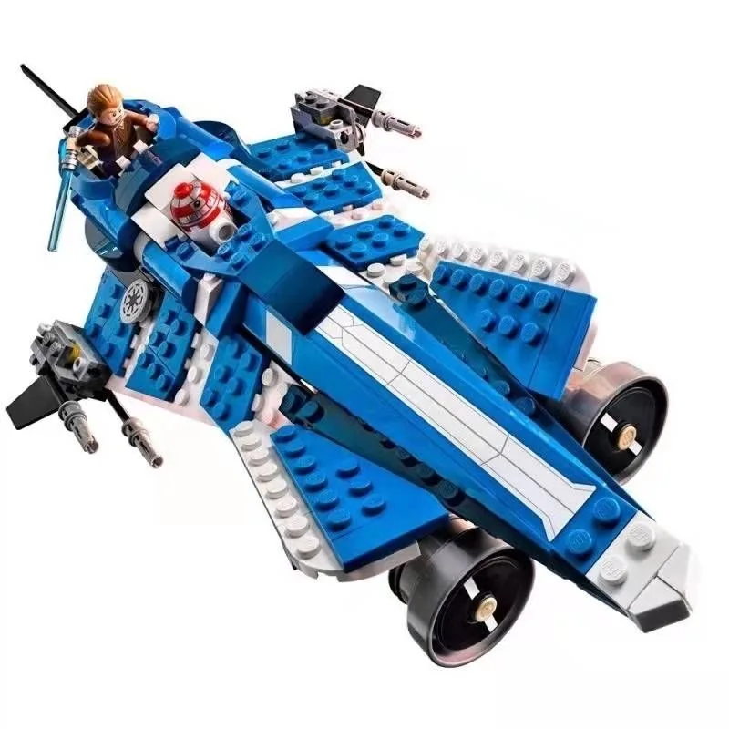 369Pcs Anakin's Custom Starfighter Building Block Movie Series 75087 Assembled Bricks Children's Toy Christmas Birthday Gifts