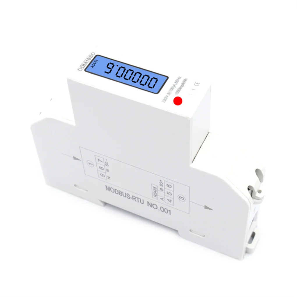 Watt Hour Mounting  Backlight Electric Measurement Screen Multifunctional Tester Detector High Precision 5-100A Energy Meter